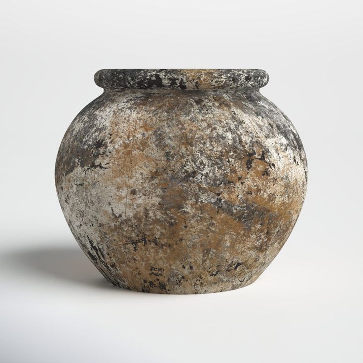 Joss Main Zera Rust Gray Indoor Outdoor Terracotta Table Vase