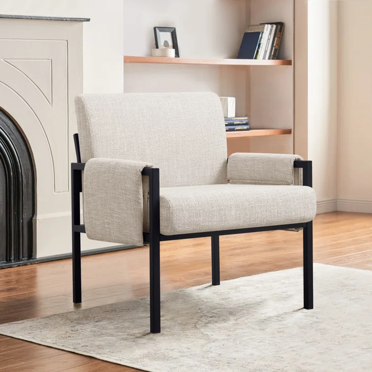 Wade Logan Arriah 27 Modern Upholstered Accent Armchair