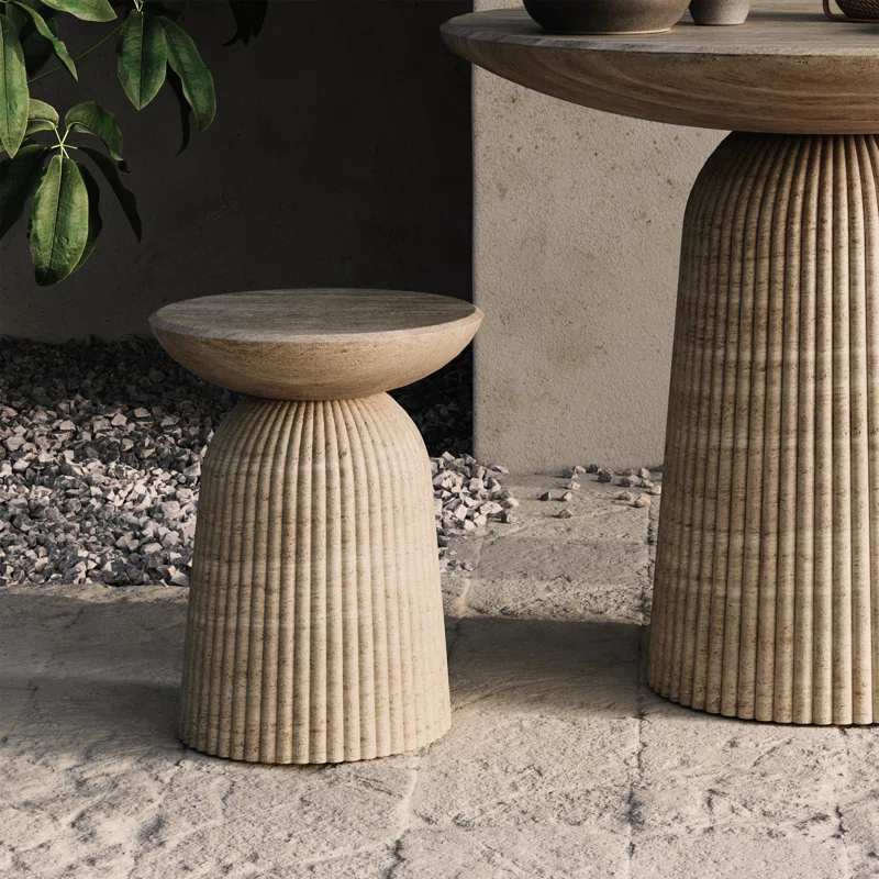Foundry Select Tithi Stylish Decorative End Table For Elegant Home Interiors
