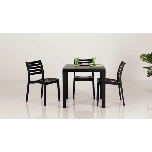 Latitude Run Quadis Square 4 Person 315 Long Dining Set