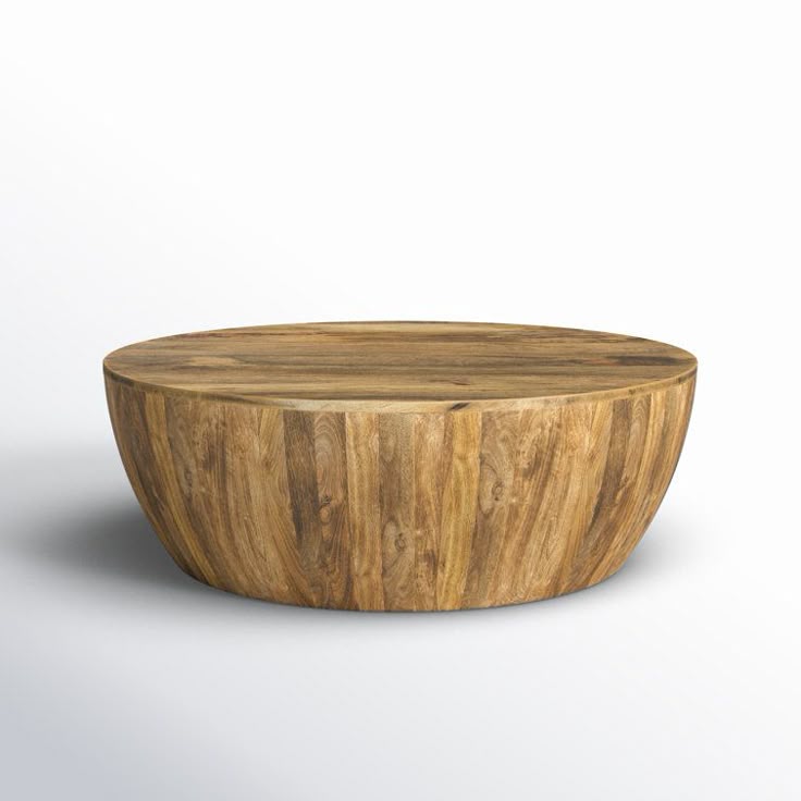 Birch Lane Vivenne Mango Wood Drum Coffee Table