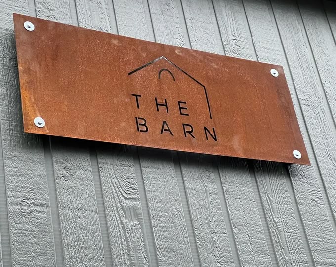 Farm Signs Barn Signs Corten Rusted
