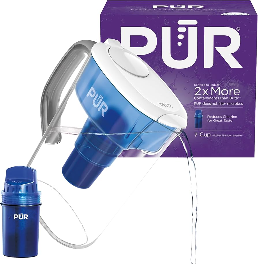 Pur 7-cup Pitcher Water Filter With 1 Genuine Pur Filter- Small Capacity