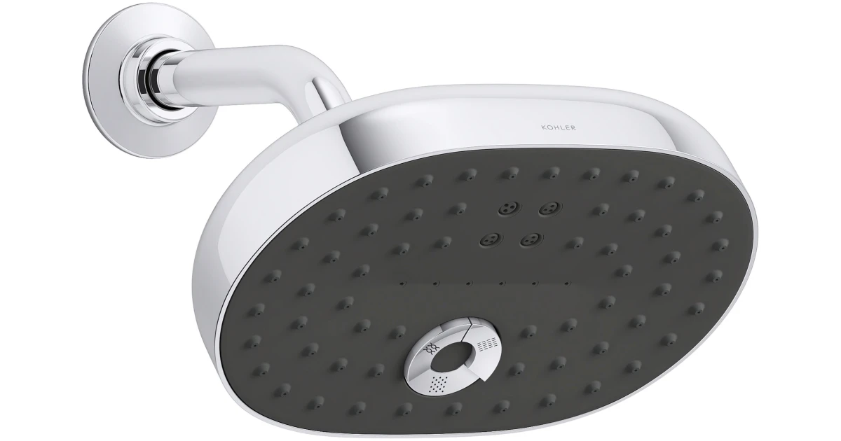 Kohler K-26290-cp Statement 2.5 Gpm Multi Function Shower Head With Masterclean Sprayface And Katalyst Air Induction Technology