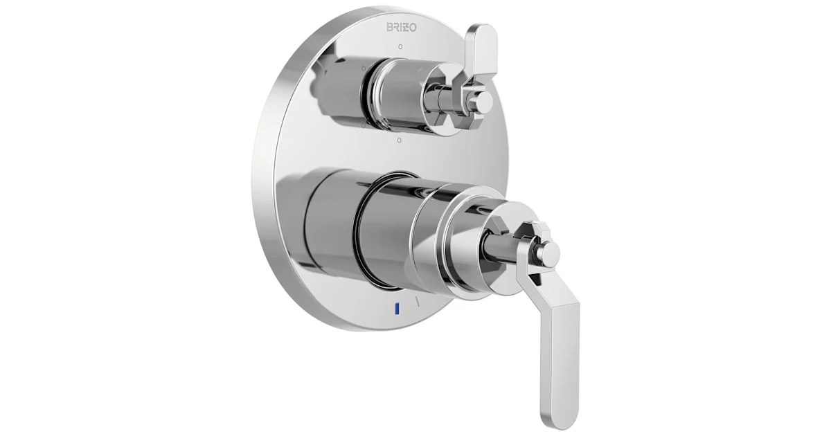 Brizo T75p635-pclhp Litze Pressure Balanced Valve Trim With Integrated 6 Function Diverter For Three Shower Applications - Less Rough-in
