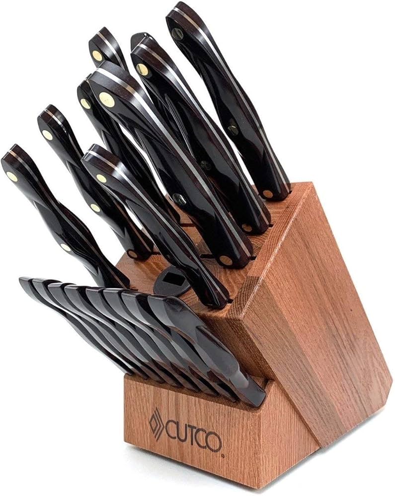 Cutco 19-piece Kitchen Knife & Block Set With Sharpener: Home & Kitchen