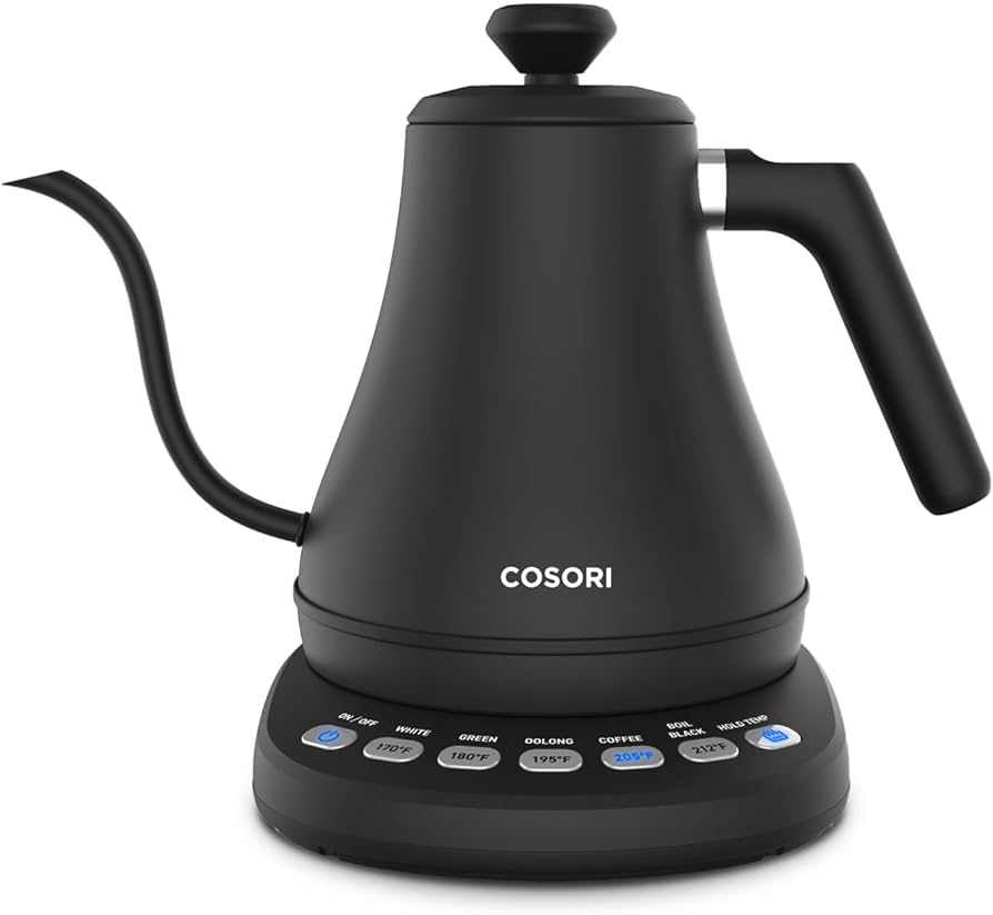 Cosori Electric Gooseneck Kettle With 5 Temperature Control Presets