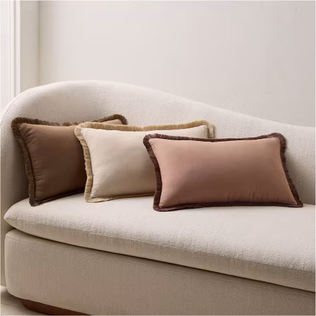 Tencel Linen Fringe Pillow Cover T7230
