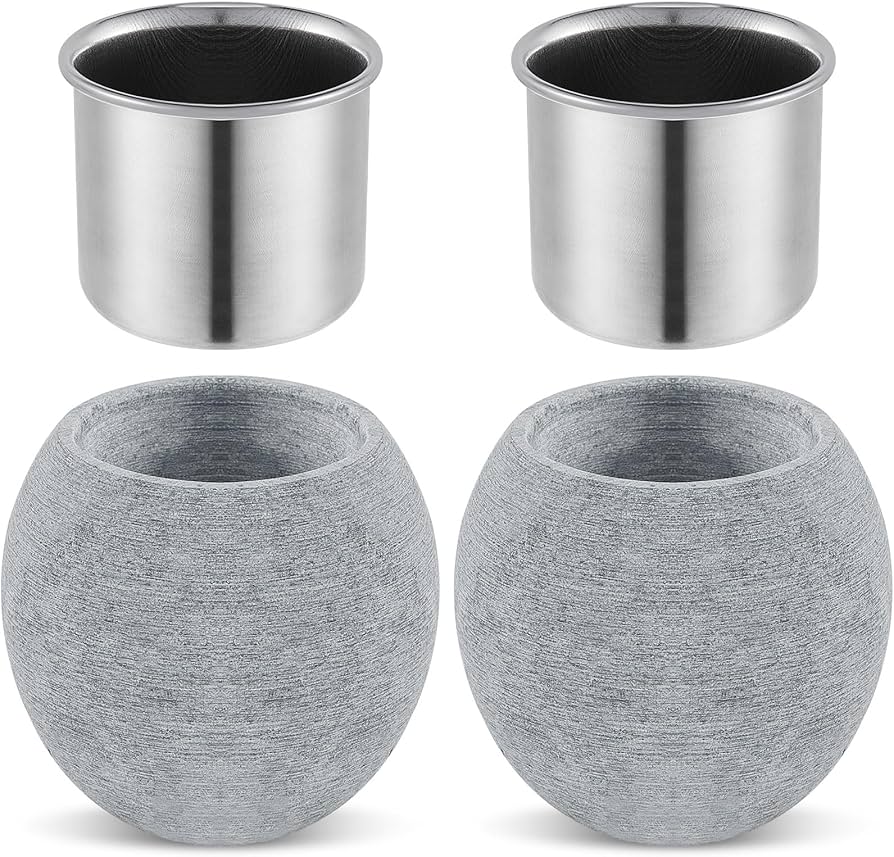 Hushee 1 Pcs Sauna Aromatherapy Stone Cup Round Oil Holder Aroma Fragrance Essential Oil Sauna Accessories With Stainless Steel Diffuser Bowl For Spa : Patio