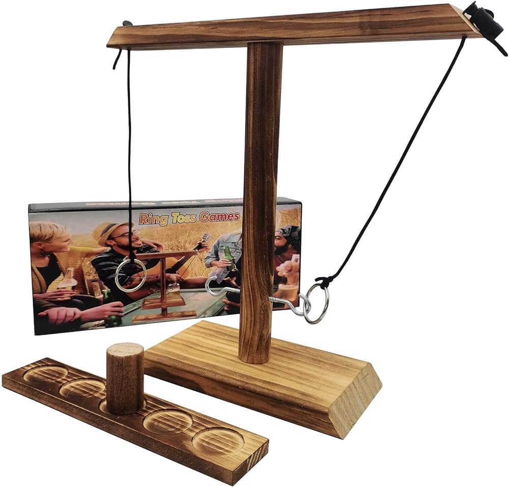 Large Hook And Ring Game- Ring Toss Game For Adults Kids