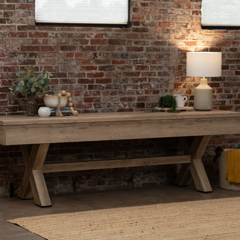 American Legend White Oak LED Shuffleboard Table with Buffet Top