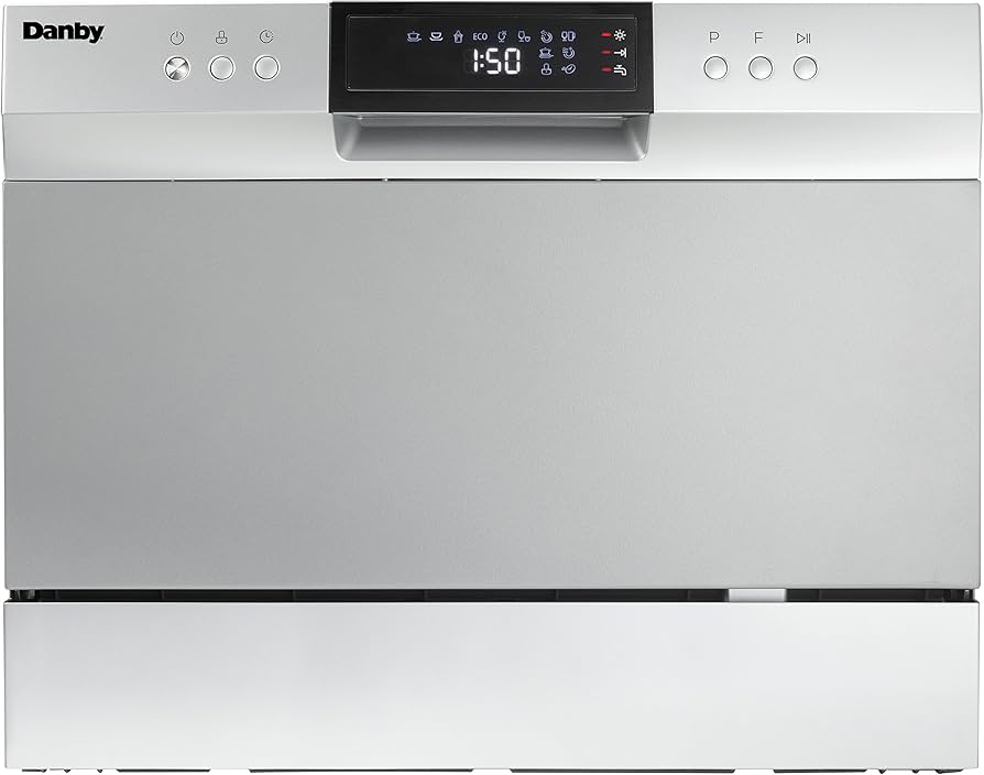 Danby Ddw631sdb Countertop Dishwasher With 6 Place Settings And Silverware Basket