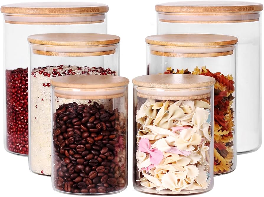 Glass Jars Set