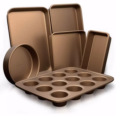 Nutrichef 6 Piece Nonstick Bakeware Set-highest-quality Baking Sheets