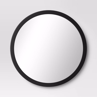 20" Round Wall Mirror Black - Room Essentials
