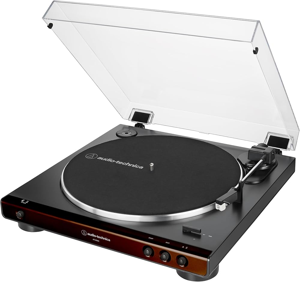 Audio-technica At-lp60x-bw Fully Automatic Belt-drive Turntable