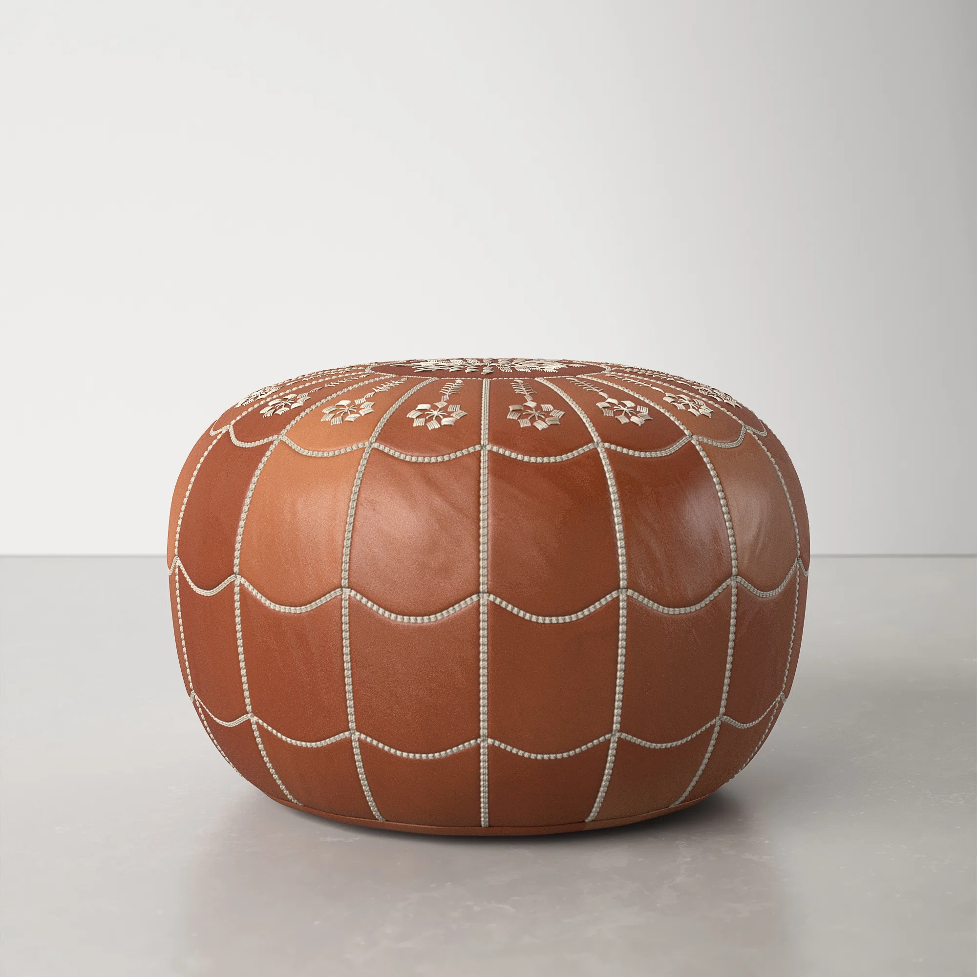 Allmodern Borealis 20 Wide Round Pouf