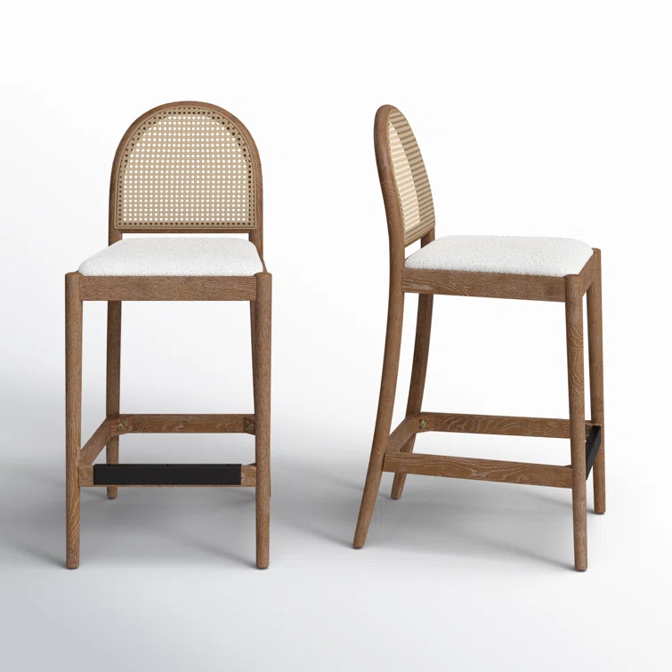 Joss Main Cossette Upholstered Counter Stool