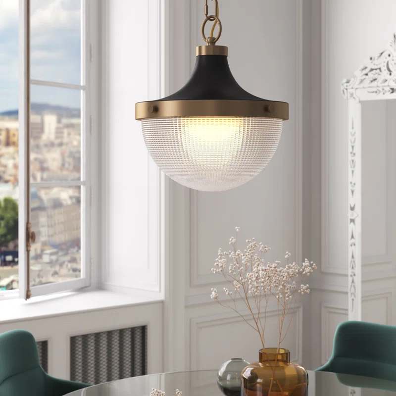 Willa Arlo Interiors Layla 1 Light Bowl Pendant