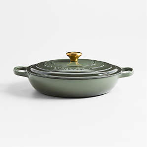 Le Creuset Signature 3.5 Qt. Thyme Enameled Cast Iron Braiser