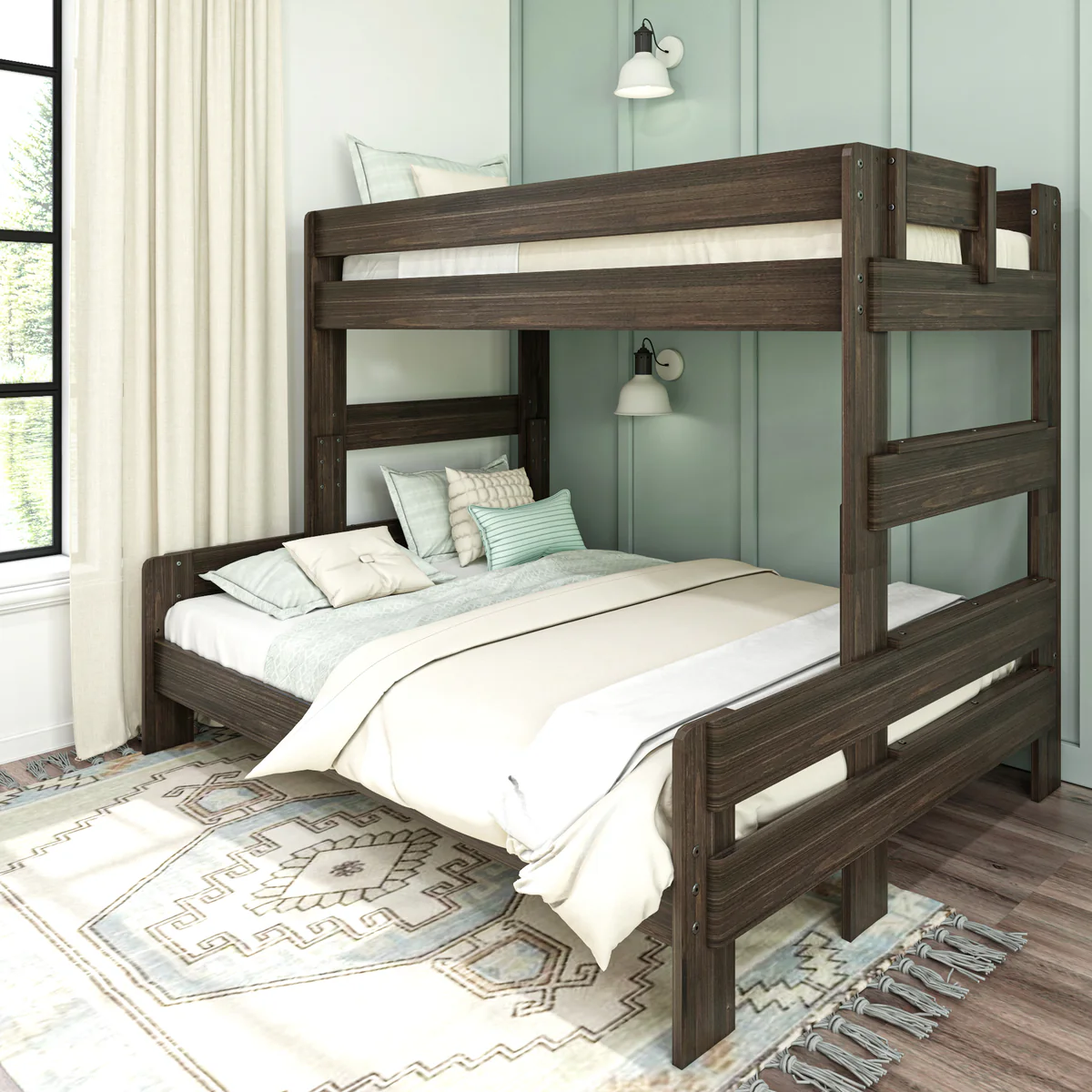 Modern Farmhouse Twin Xl Over Queen Bunk Bed