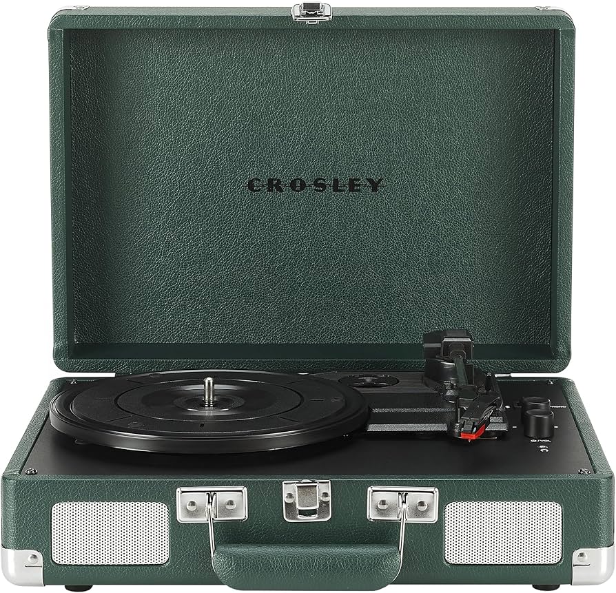 Crosley Cruiser Plus Vintage 3-speed Bluetooth In/out Suitcase Vinyl Record Player Turntable