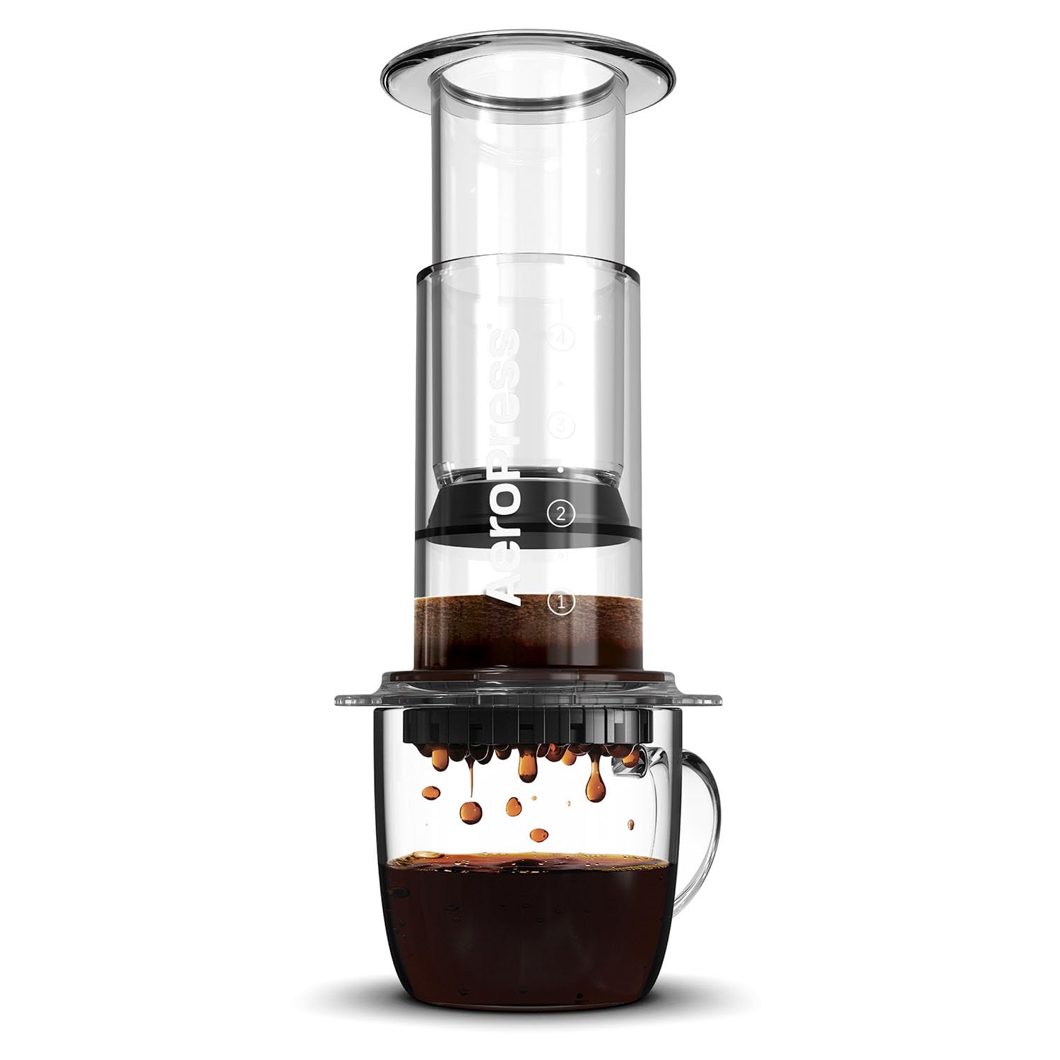 Aeropress Clear Coffee Press – 3 In 1 Brew Method Combines French Press