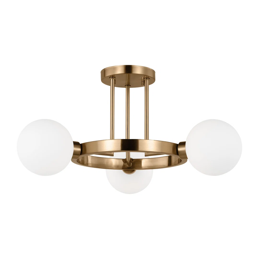 Eveliina Glass Semi Flush Mount