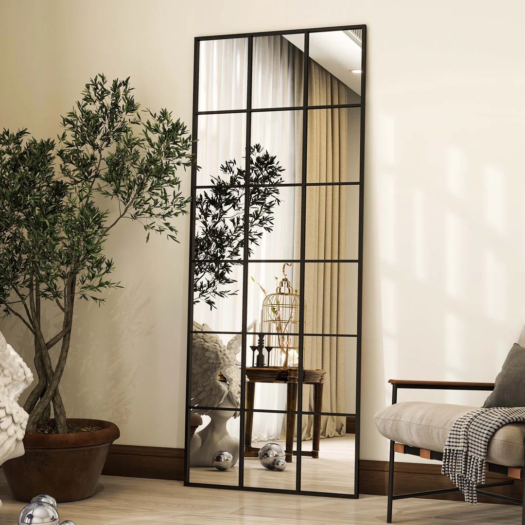 Gianlucas Window Pane Full Length Mirror Wall Mirror