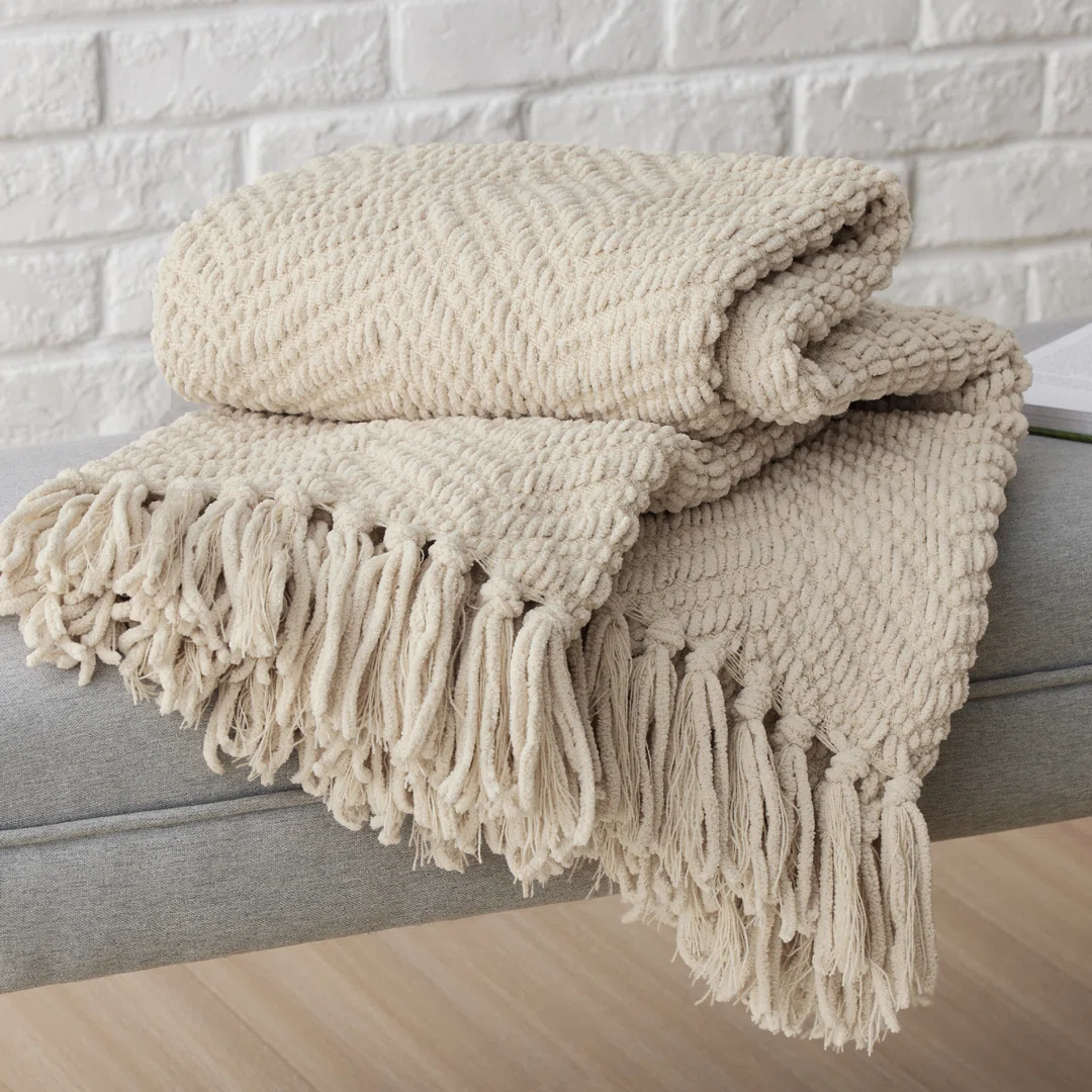 Bedsure Knit Woven Blanket