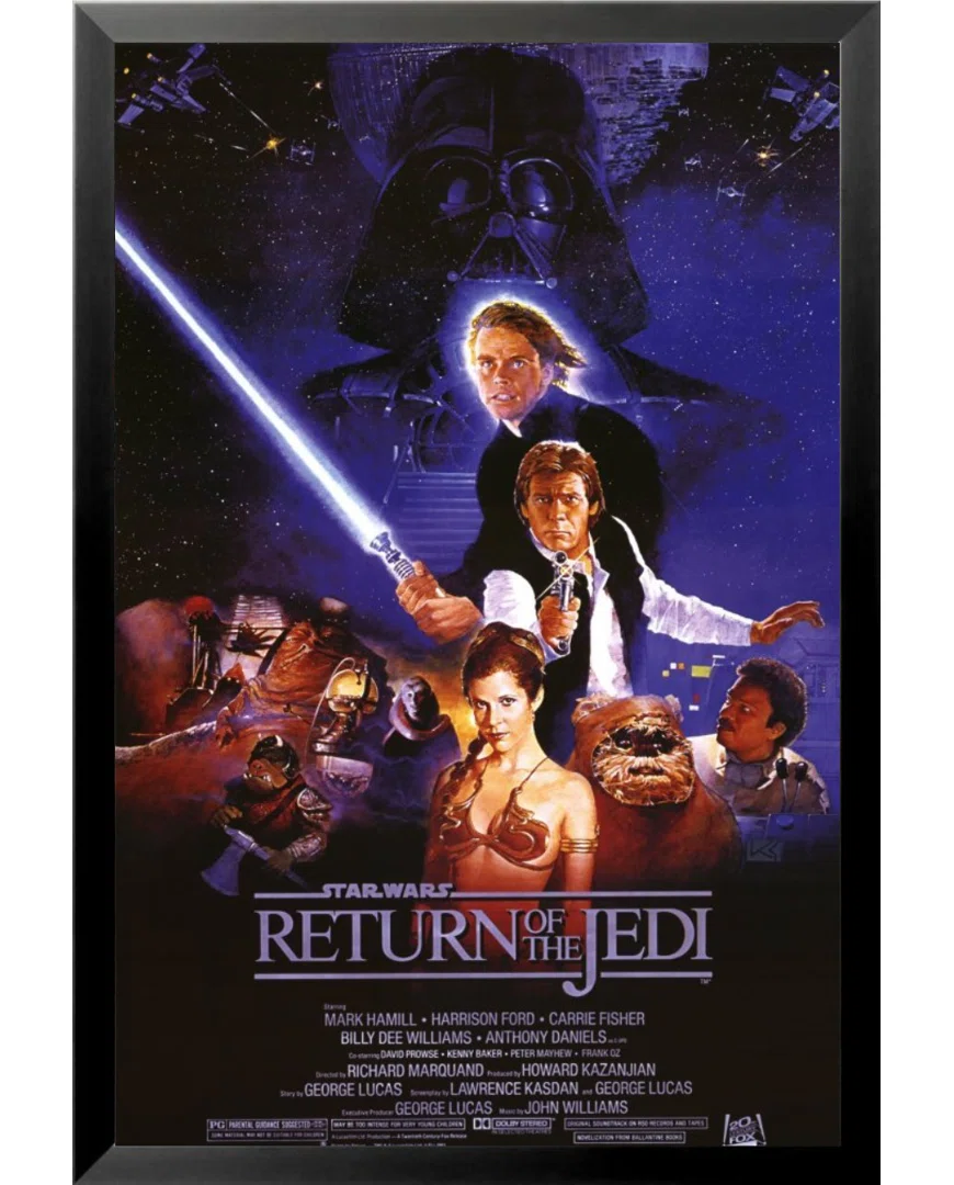 " Star Wars Return Of The Jedi Movie - Harrison Ford Mark Hamill Carrie Fisher Billy Dee Williams George Lucas Sci Fi "