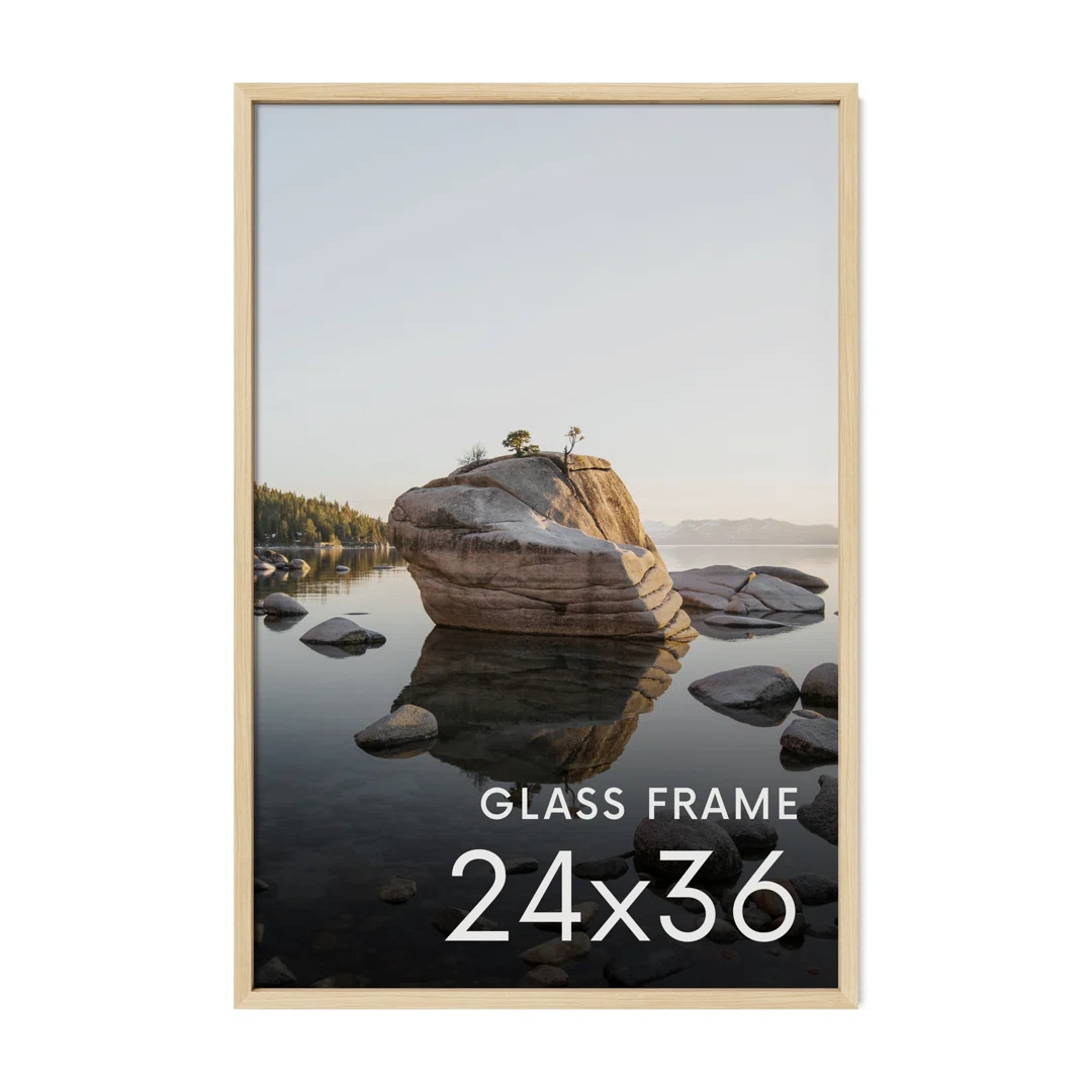 Solid Wood Picture Frame with Glass