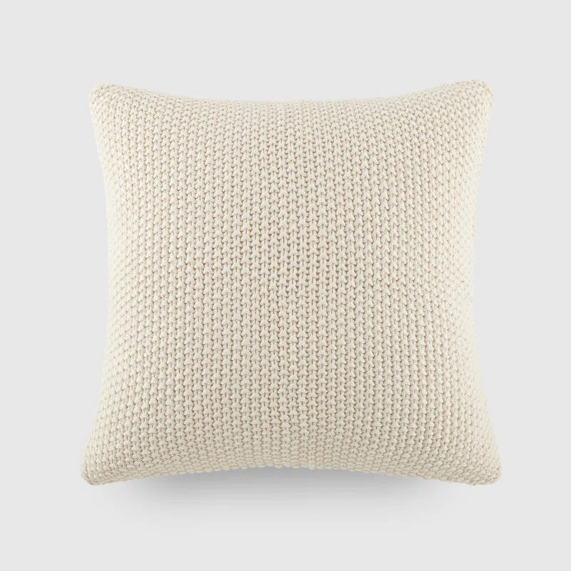Textured Knit Throw Pillow