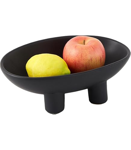 Denique Ceramic Fruit Bowl For Kitchen Counter