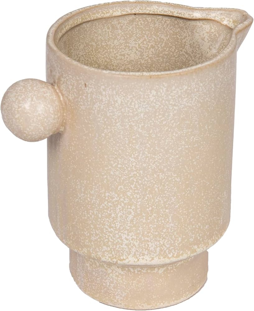 Creative Co-op Modern Small Stoneware Pitcher Or Vase