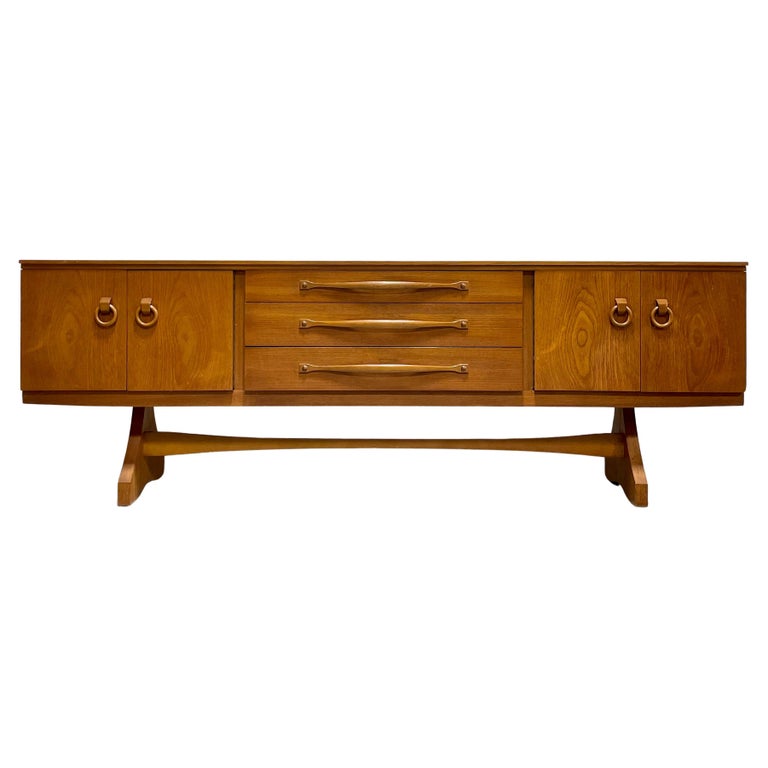 Extra Long Mid Century Modern Danish Teak Credenza / Media Stand, C. 1960's