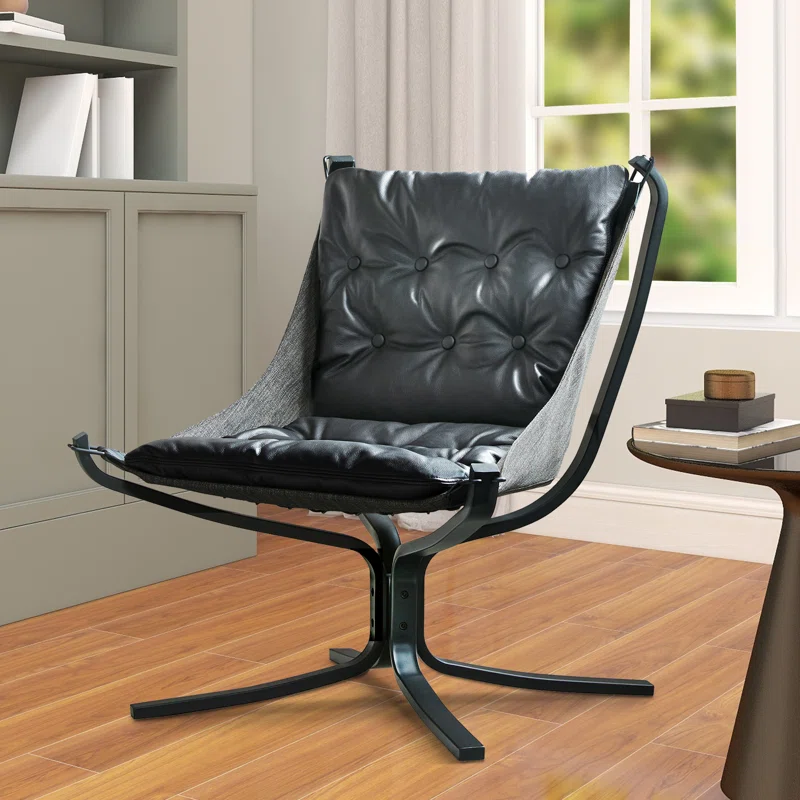 Genuine Leather Accent Chair