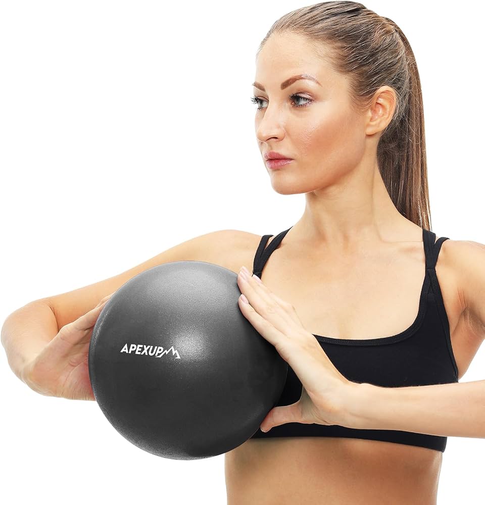 Apexup Yoga & Pilates Ball - Anti Slip Heavy Duty Gym Ball For Fitness