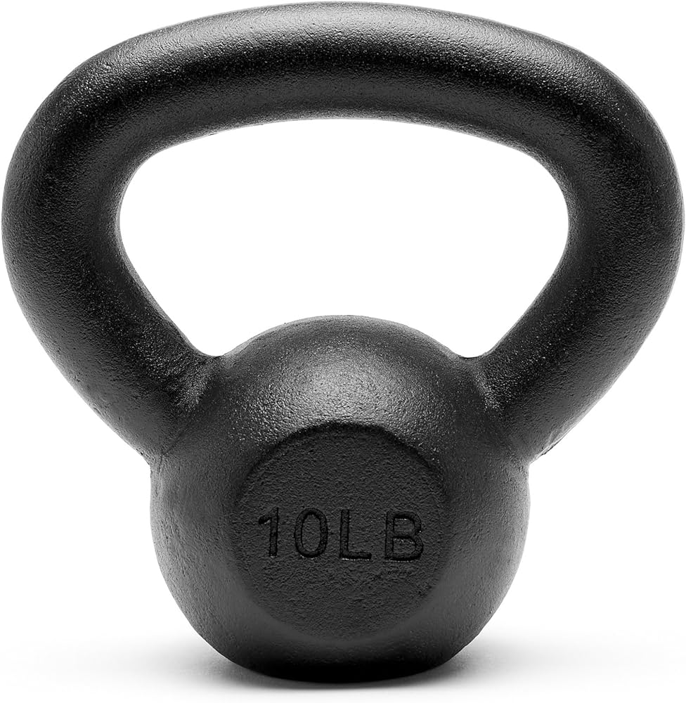 Unipack Powder Coated Solid Cast Iron Kettlebell Weights Set- (5+10+15+20+25 Lbs) : Sports & Outdoors