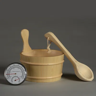 Almost Heaven Saunas Bucket Ladle And Thermometer Set