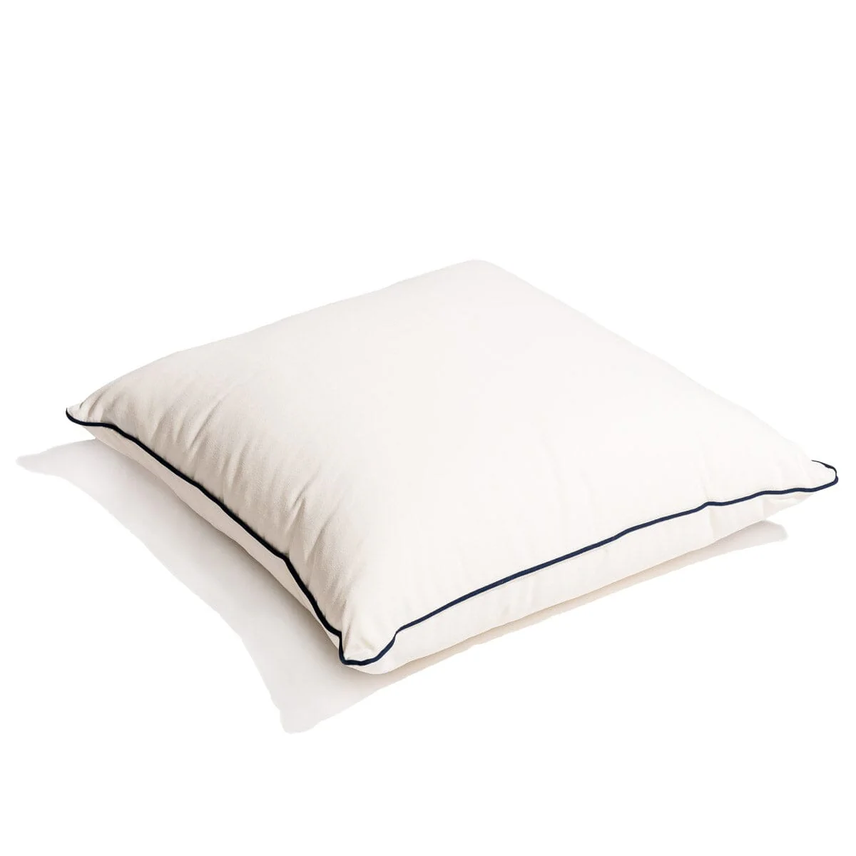 The Euro Throw Pillow - Rivie White