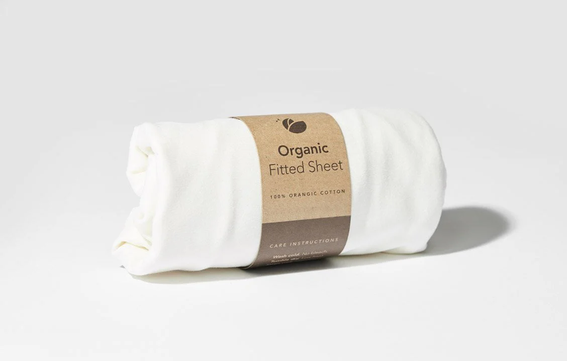 Organic Cotton Fitted Sheet For Lotus Everywhere Travel Crib