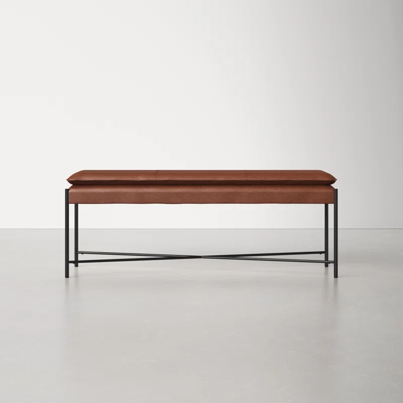 Braylon 50" Vegan Leather Bench