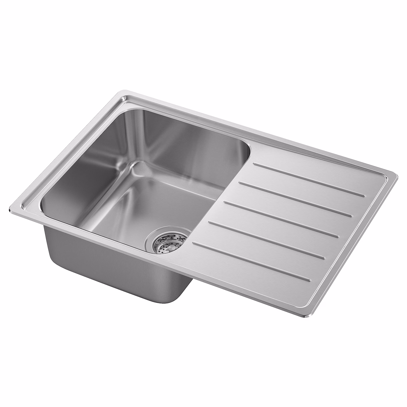 Vattudalen Single Bowl Top Mount Sink, Stainless Steel, 271/8x181/2" - Ikea Us