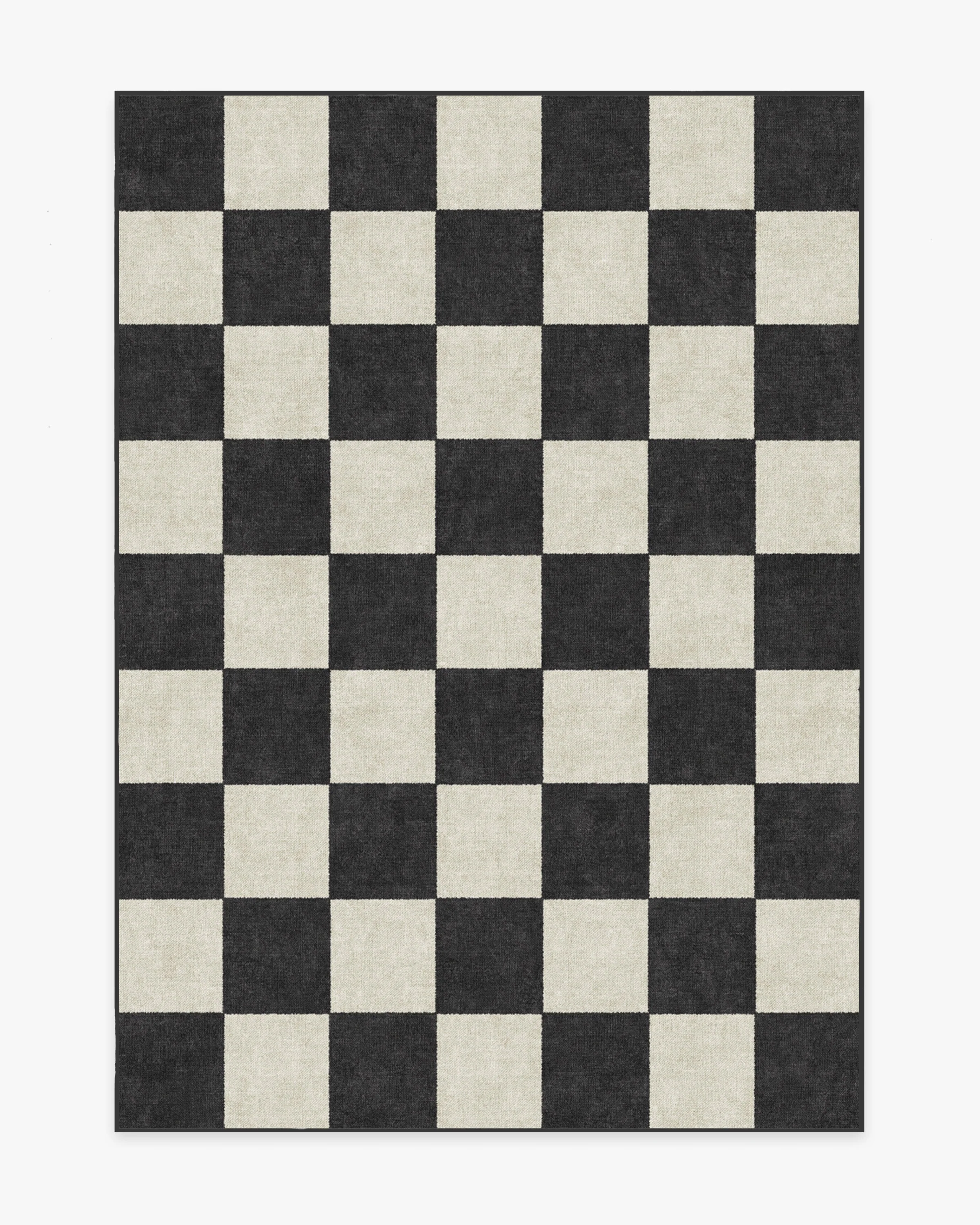 Jaque Checkered Black Tufted Rug | Ruggable 6 X 9