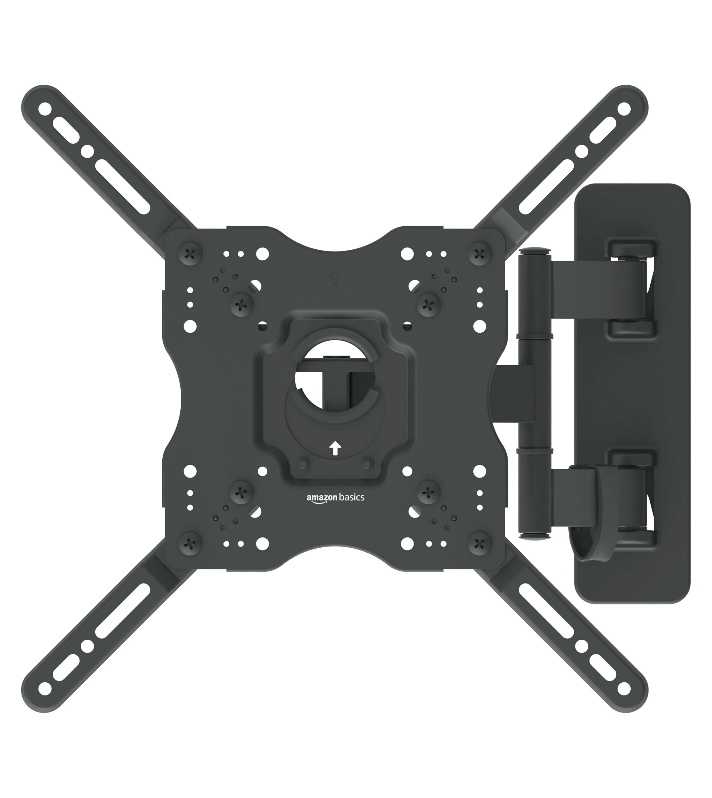 Basics Full Motion Articulating Tv Monitor Wall Mount For 26" To 55" Tvs And Flat Panels Up To 80 Lbs