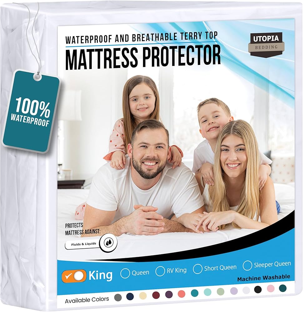 King Waterproof Mattress Protector 