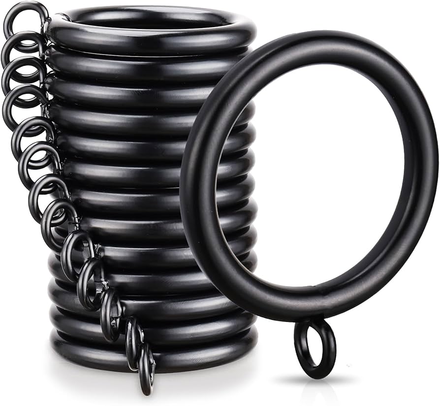 Black Curtain Rings