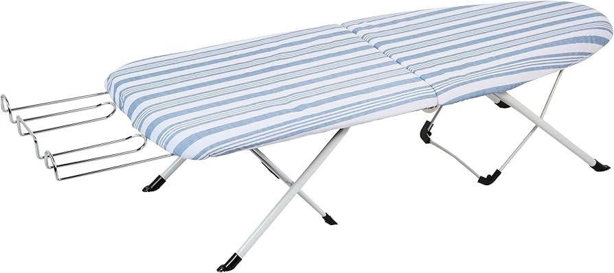 Foldable Tabletop Ironing Board With Iron Rest