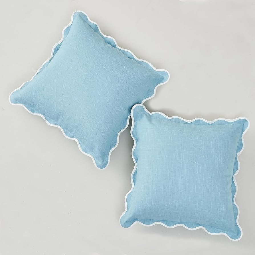Scalloped Throw Pillow Covers 